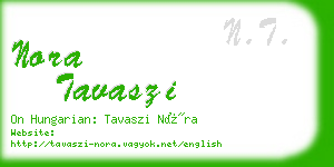 nora tavaszi business card